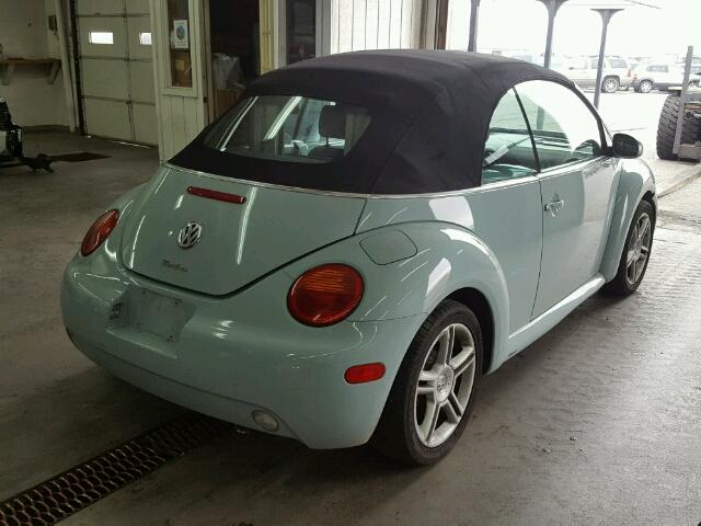 3VWCD31Y64M323217 - 2004 VOLKSWAGEN NEW BEETLE BLUE photo 4