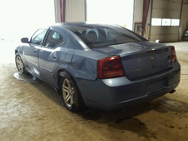 2B3KA43GX7H791554 - 2007 DODGE CHARGER SE BLUE photo 3