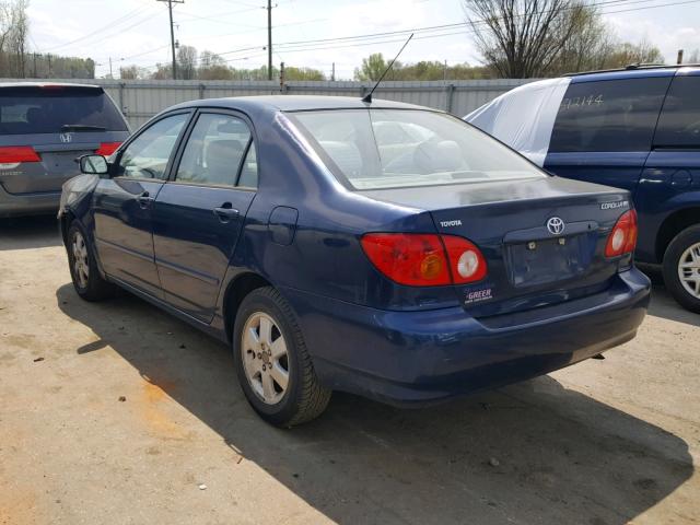 1NXBR32E34Z341783 - 2004 TOYOTA COROLLA CE BLUE photo 3