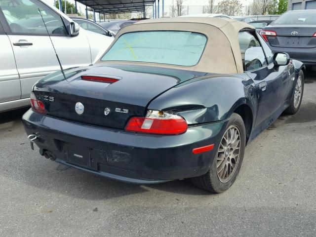 4USCH9344YLF85956 - 2000 BMW Z3 2.3 GREEN photo 4