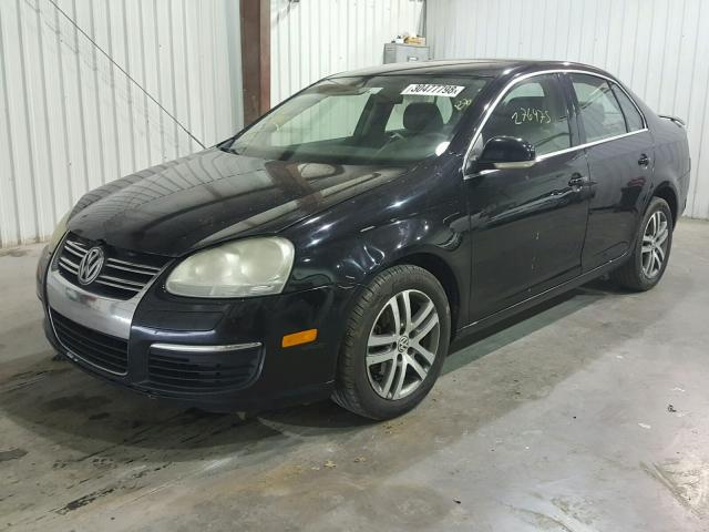 3VWRT71K06M642521 - 2006 VOLKSWAGEN JETTA TDI BLACK photo 2