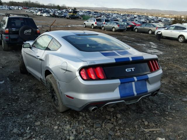 1FA6P8CF8G5223622 - 2016 FORD MUSTANG GT SILVER photo 3