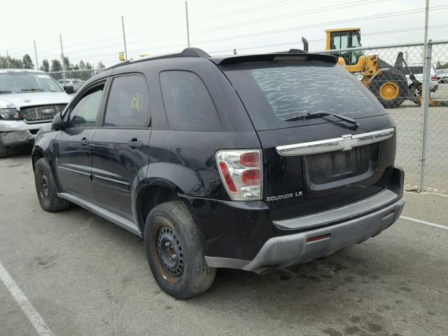 2CNDL13F566209230 - 2006 CHEVROLET EQUINOX LS BLACK photo 3