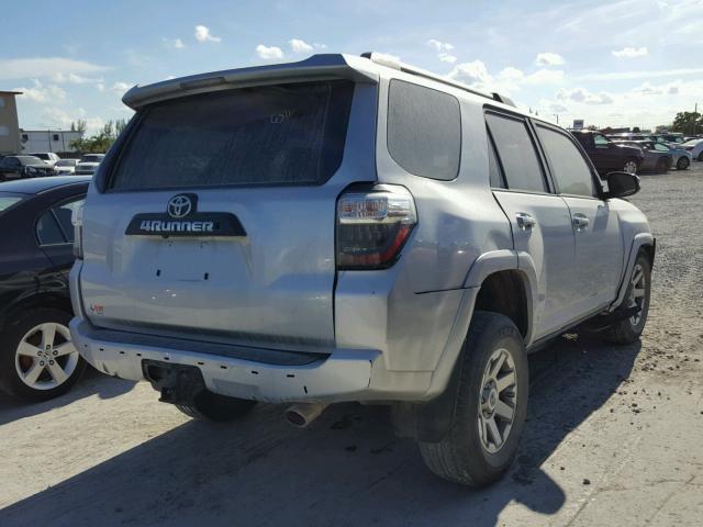 JTEBU5JRXF5271887 - 2015 TOYOTA 4RUNNER SR SILVER photo 4