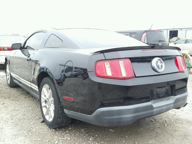 1ZVBP8AN3A5117165 - 2010 FORD MUSTANG BLACK photo 3