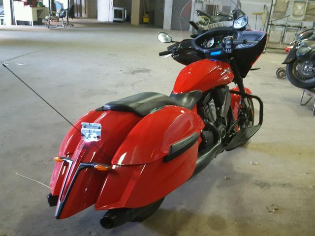 5VPDW36N4G3047370 - 2016 VICTORY MOTORCYCLES CROSS COUN Красный фото 4