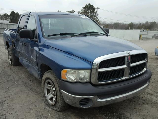 3D7HA18N42G172557 - 2002 DODGE RAM 1500 BLUE photo 1