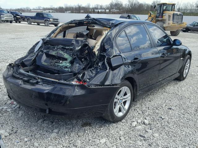 WBAVC93538K044659 - 2008 BMW 328 XI BLACK photo 4