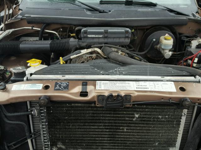 3B7HF13Z91G737888 - 2001 DODGE RAM 1500 GOLD photo 7