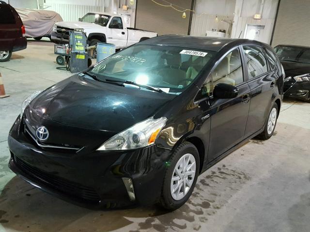 JTDZN3EU7D3223873 - 2013 TOYOTA PRIUS V BLACK photo 2