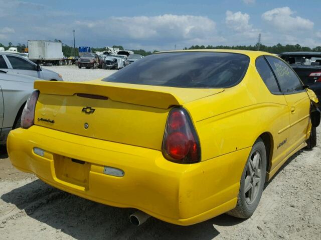 2G1WW12E639188856 - 2003 CHEVROLET MONTE CARL 黄色 照片 4