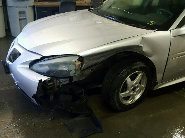 2G2WP522241261937 - 2004 PONTIAC GRAND PRIX SILVER photo 9