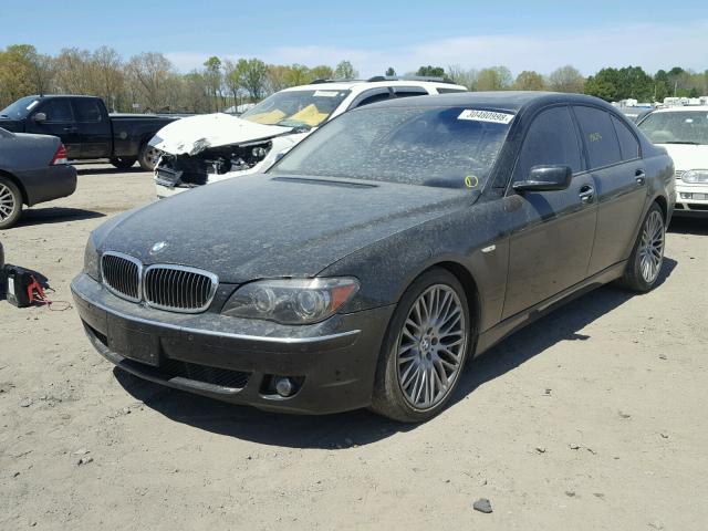 WBAHL83538DT13030 - 2008 BMW 750I შავი ფოტო 2
