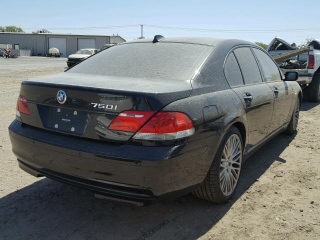 WBAHL83538DT13030 - 2008 BMW 750I შავი ფოტო 4