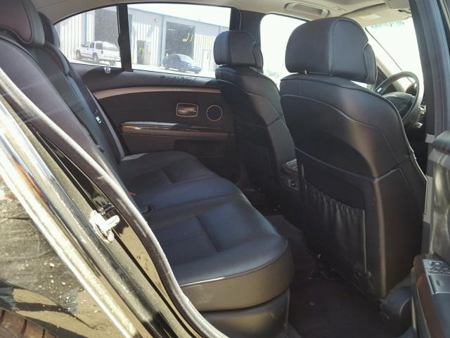 WBAHL83538DT13030 - 2008 BMW 750I შავი ფოტო 6
