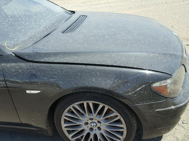 WBAHL83538DT13030 - 2008 BMW 750I შავი ფოტო 9