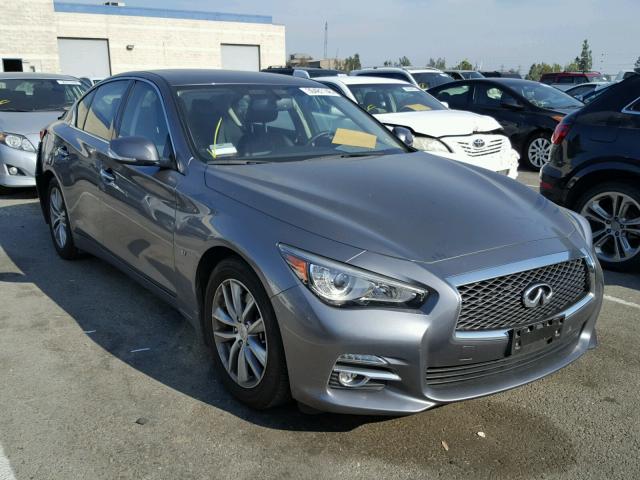 JN1BV7AP4FM347656 - 2015 INFINITI Q50 BASE GRAY photo 1