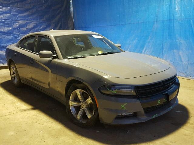 2C3CDXCT4JH133961 - 2018 DODGE CHARGER R/ GRAY photo 1