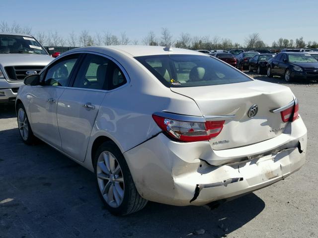 1G4PS5SK0E4100308 - 2014 BUICK VERANO WHITE photo 3