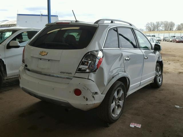 3GNAL4EK7ES562398 - 2014 CHEVROLET CAPTIVA LT WHITE photo 4