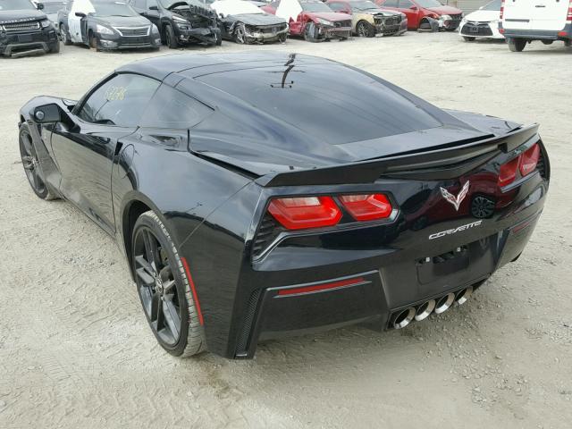 1G1YA2D78F5115839 - 2015 CHEVROLET CORVETTE S BLACK photo 3