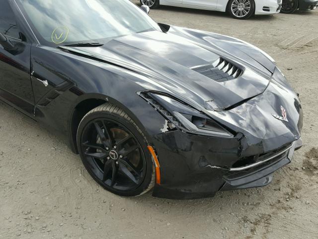 1G1YA2D78F5115839 - 2015 CHEVROLET CORVETTE S BLACK photo 9