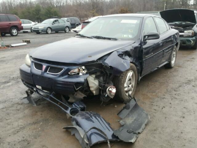 1G2NE52T31M590432 - 2001 PONTIAC GRAND AM S 蓝色 照片 2