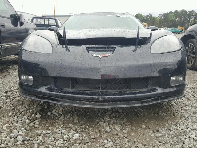 1G1YY26E085100469 - 2008 CHEVROLET CORVETTE Z BLACK photo 9