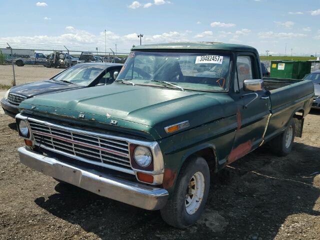 F10ACD61157 - 1969 FORD F100 GREEN photo 2