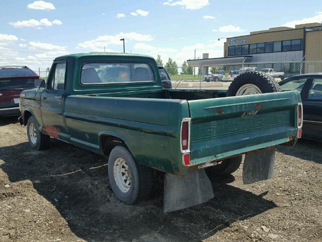 F10ACD61157 - 1969 FORD F100 GREEN photo 3