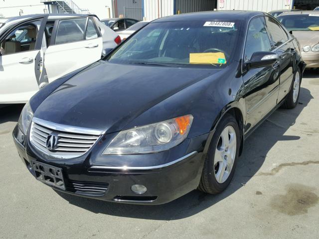 JH4KB16575C014963 - 2005 ACURA RL BLACK photo 2