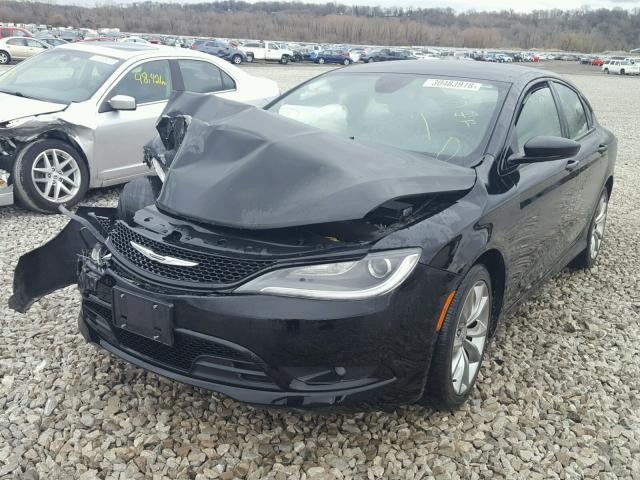 1C3CCCBG2FN644082 - 2015 CHRYSLER 200 S BLACK photo 2