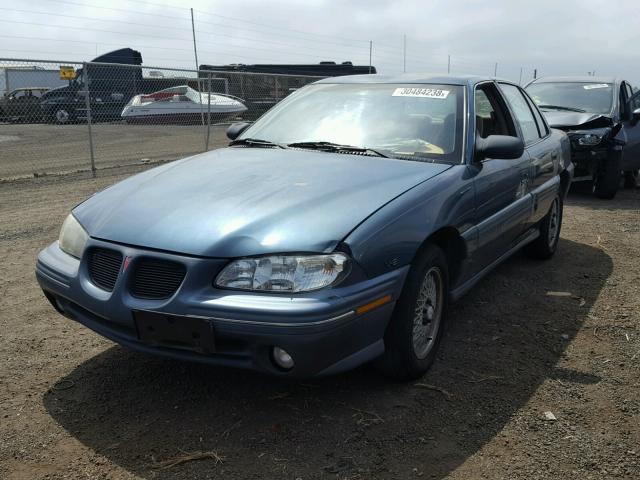 1G2NE52M1VM538022 - 1997 PONTIAC GRAND AM S GREEN photo 2