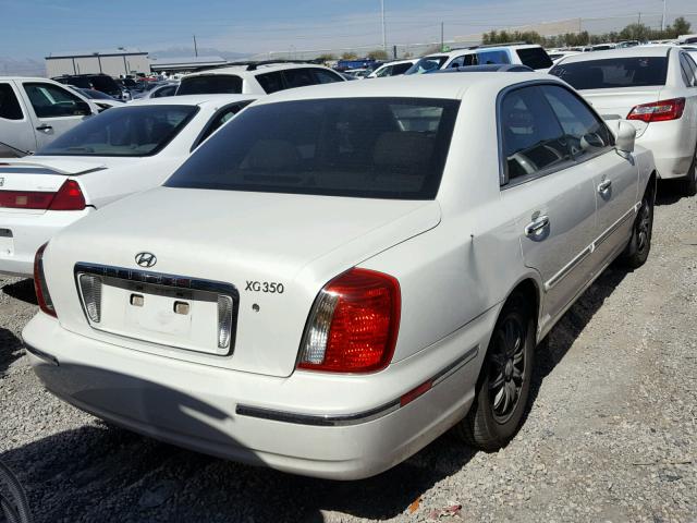 KMHFU45E85A412965 - 2005 HYUNDAI XG 350 WHITE photo 4