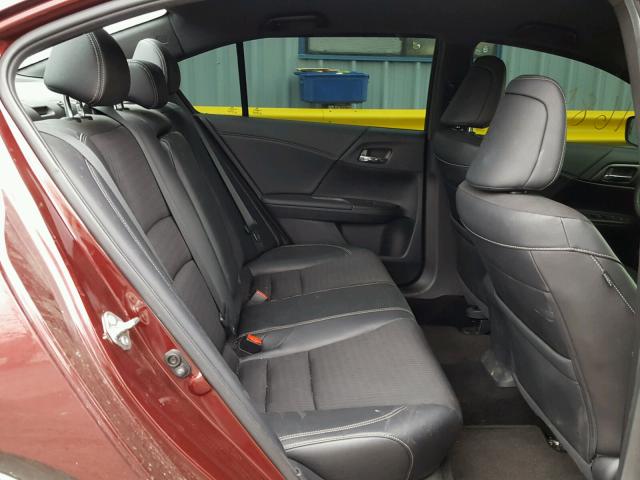 1HGCR2F54GA077915 - 2016 HONDA ACCORD SPO Бордовый фото 6