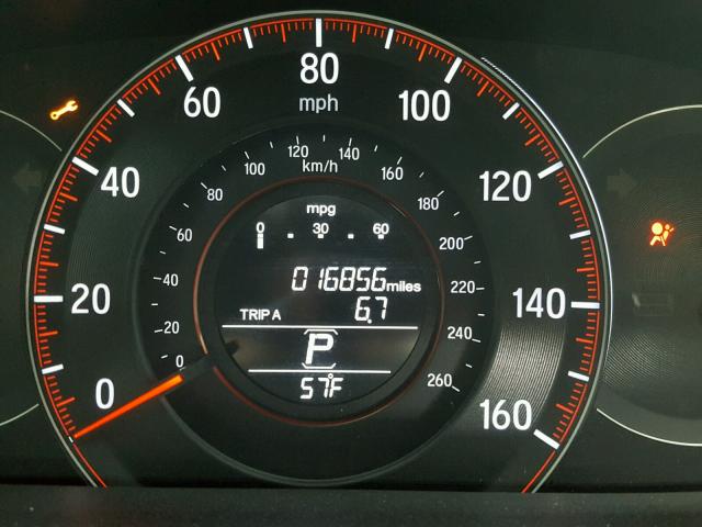 1HGCR2F54GA077915 - 2016 HONDA ACCORD SPO Бордовый фото 8