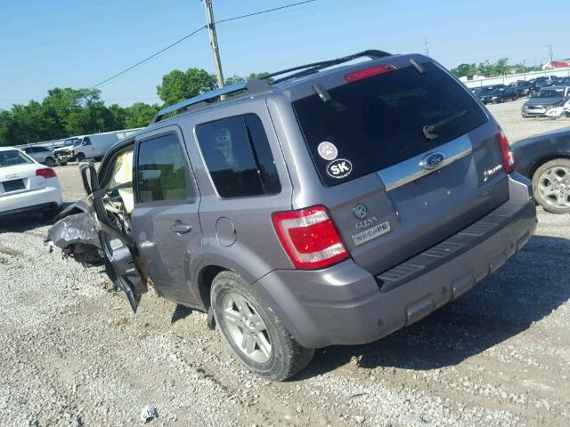 1FMCU49HX8KA79772 - 2008 FORD ESCAPE HEV GRAY photo 3