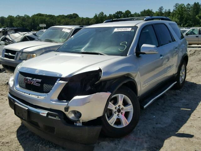 1GKER337X7J160093 - 2007 GMC ACADIA SLT SILVER photo 2