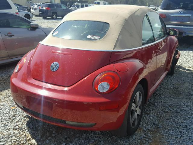 3VWRF31Y26M324923 - 2006 VOLKSWAGEN NEW BEETLE 红色 照片 4