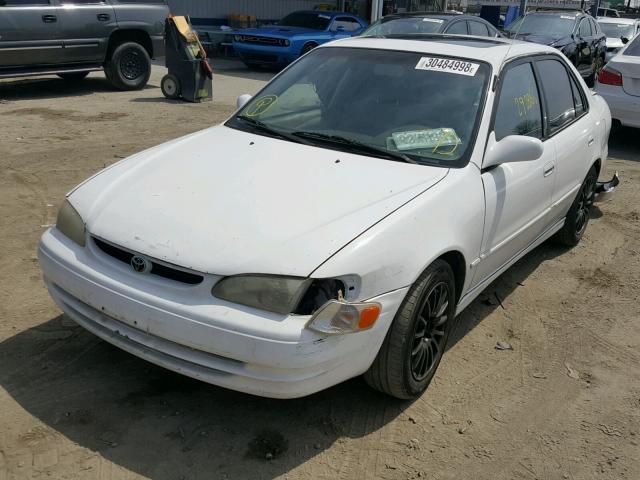 1NXBR18E3WZ058296 - 1998 TOYOTA COROLLA VE WHITE photo 2