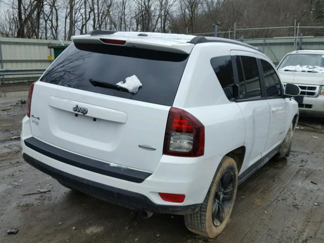 1C4NJDEBXFD356509 - 2015 JEEP COMPASS LA WHITE photo 4