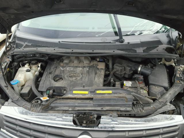 5N1BV28UX7N121561 - 2007 NISSAN QUEST S GRAY photo 7