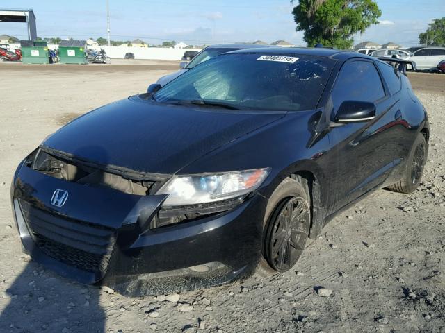 JHMZF1C66BS008105 - 2011 HONDA CR-Z EX BLACK photo 2