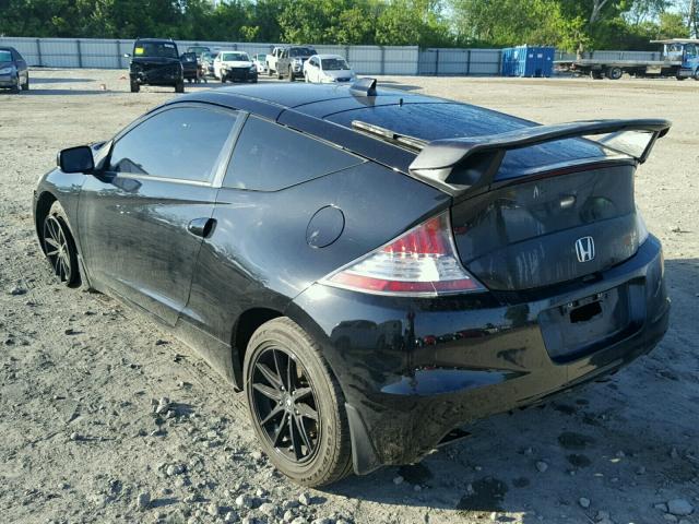 JHMZF1C66BS008105 - 2011 HONDA CR-Z EX BLACK photo 3