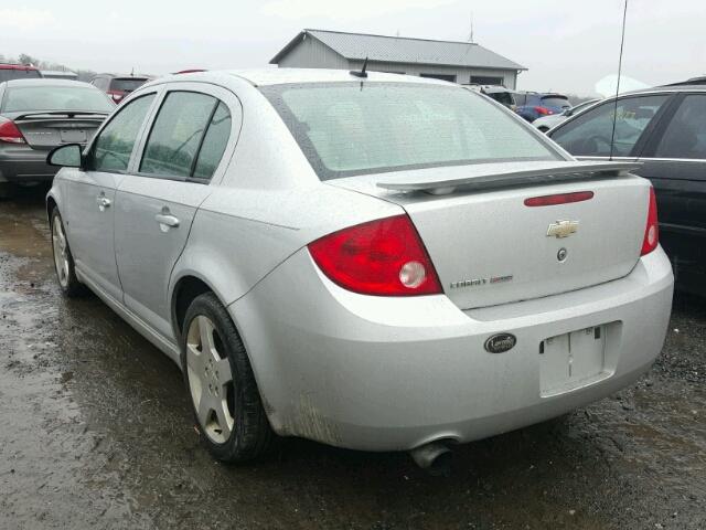 1G1AM58B287262626 - 2008 CHEVROLET COBALT SPO SILVER photo 3