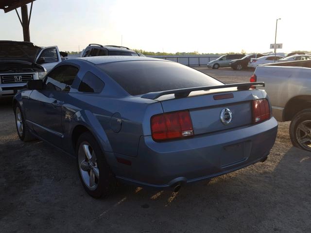 1ZVFT82H175250313 - 2007 FORD MUSTANG GT BLUE photo 3