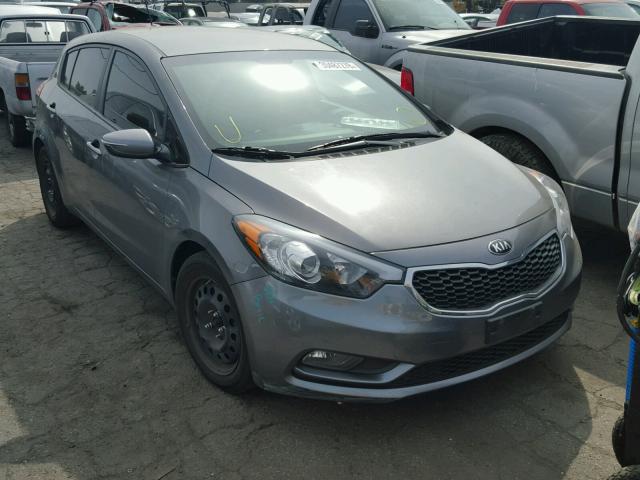 KNAFK5A81G5653355 - 2016 KIA FORTE LX GRAY photo 1