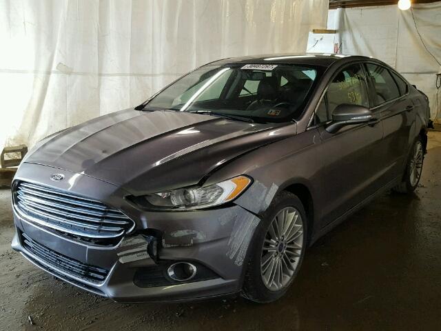 3FA6P0H9XDR261687 - 2013 FORD FUSION SE GRAY photo 2