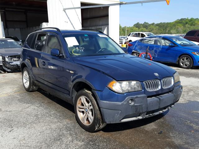 WBXPA93495WD19969 - 2005 BMW X3 3.0I BLUE photo 1