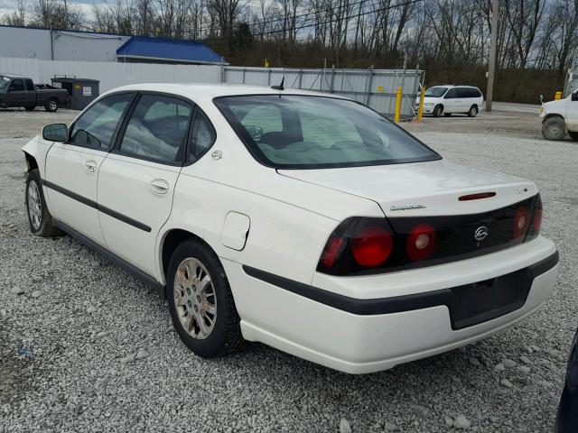 2G1WF52EX59271054 - 2005 CHEVROLET IMPALA WHITE photo 3